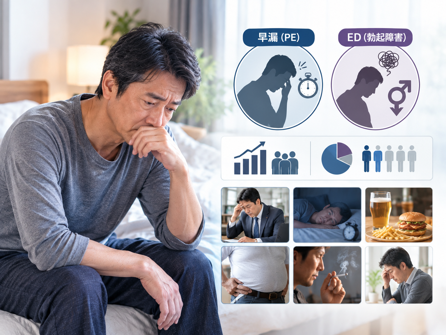 早漏・EDの背景イメージ